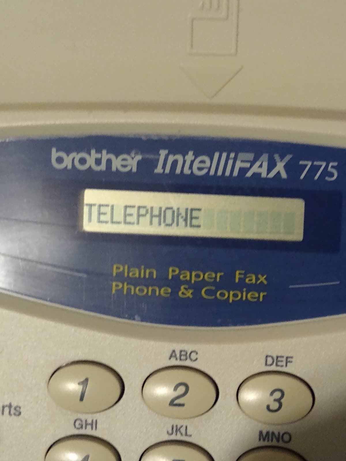 Brother Intellifax 775 Fax Machine Single Phone Line Copier (Powers on) 4