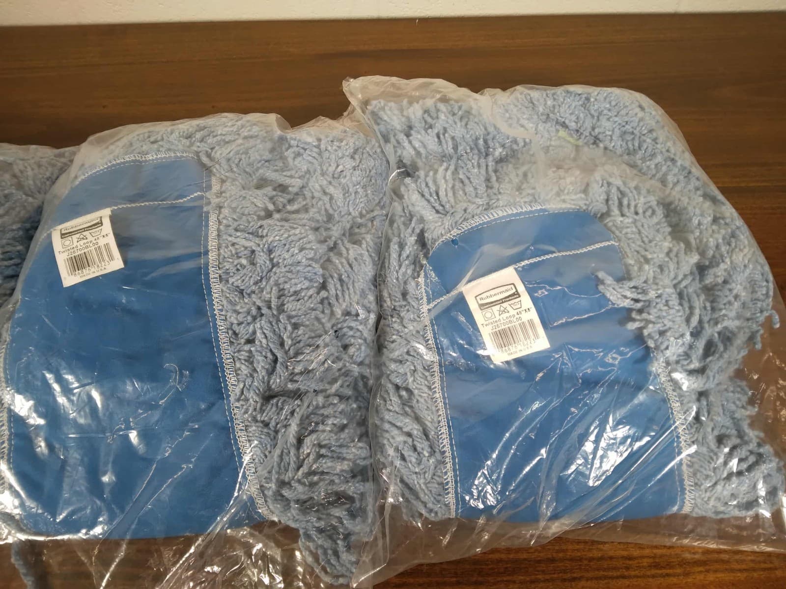 Rubbermaid (3 PACK) FGJ25700BL00 48" X 5" Blue Twisted Loop Blend Dust Mop 4