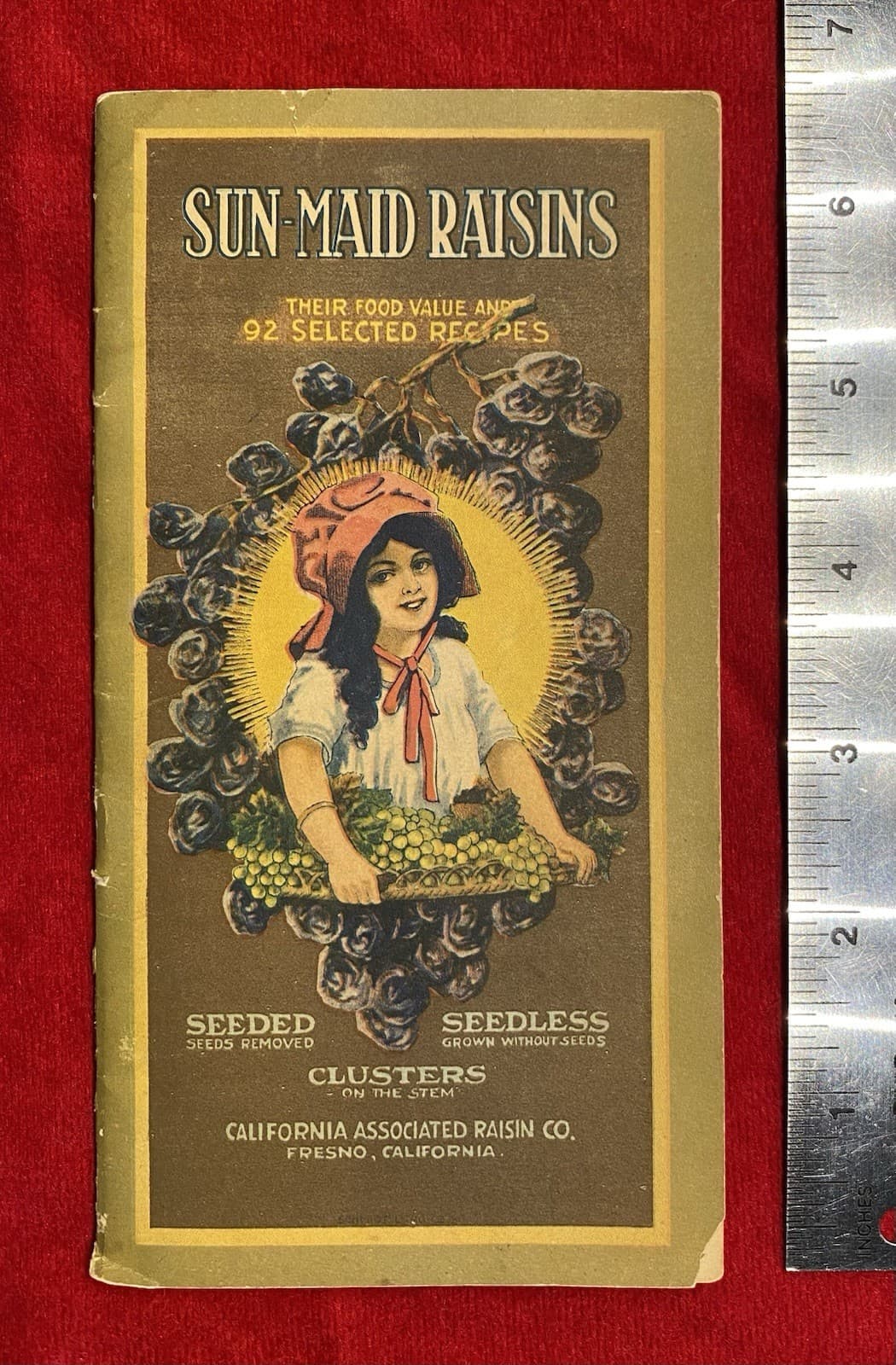 1921 **CALIFORNIA ASSOCIATED RAISIN CO.** {92 SELECTED RECIPES} 28 PAGE BOOKLET! 2