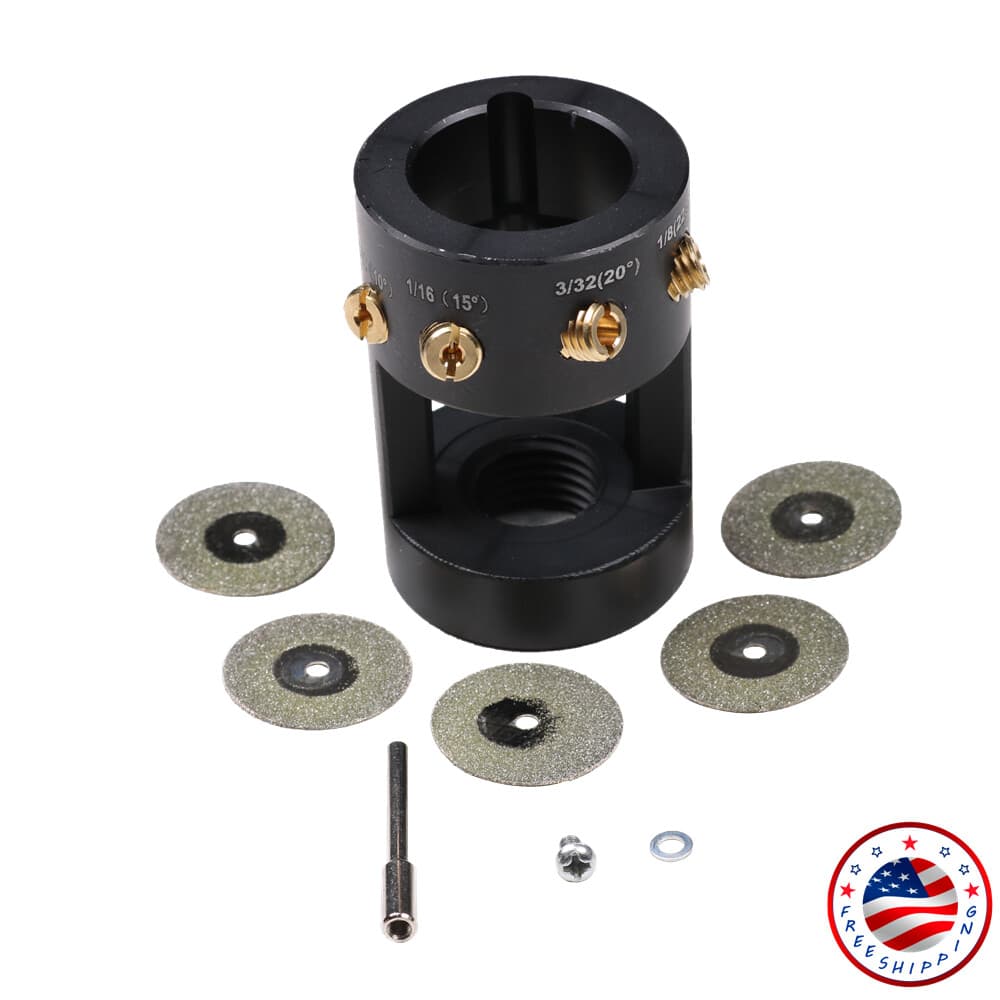 Tungsten Grinder Sharpener Multi-Angle Offsets Head Tool Fits TIG Welding New 2