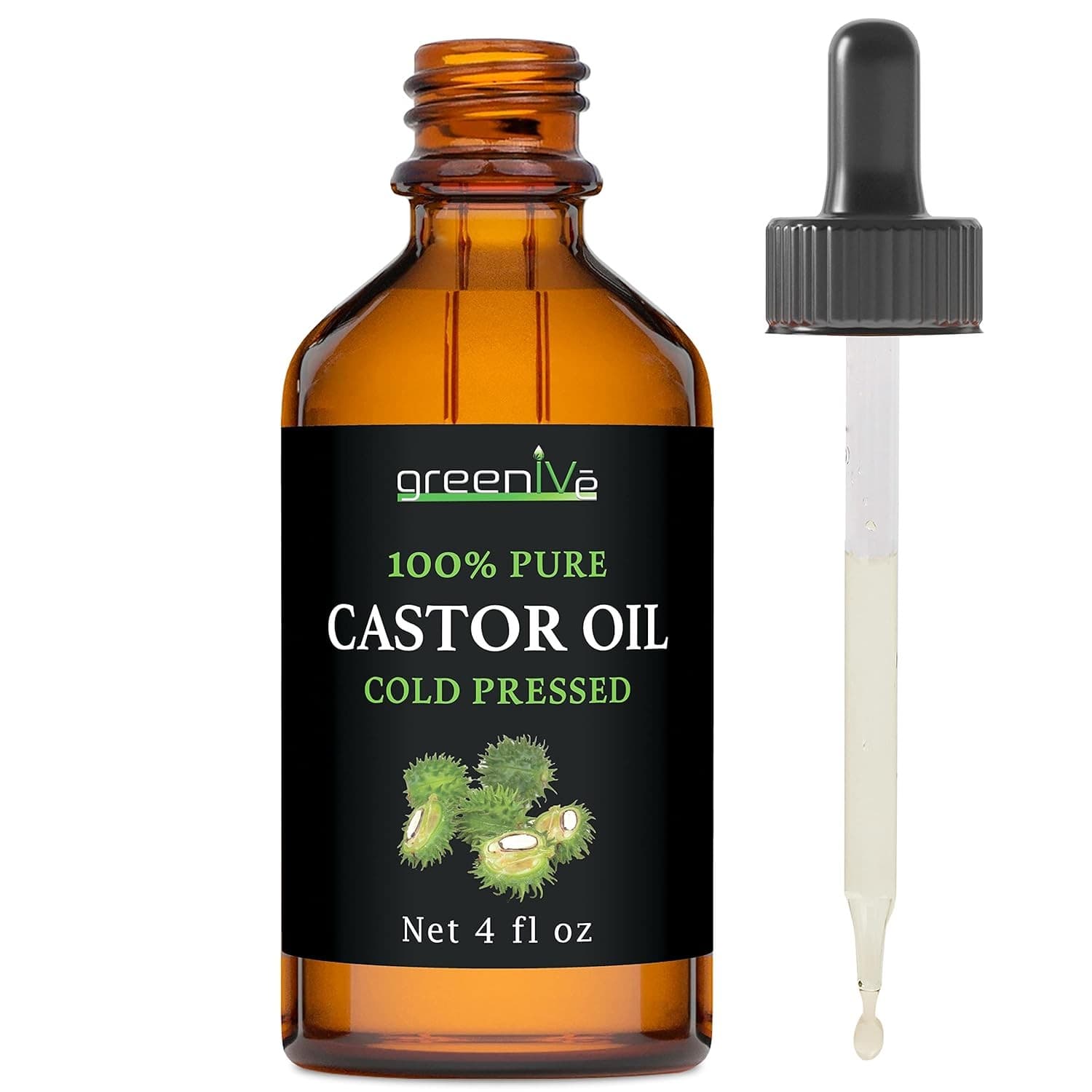 Castor Oil Organically Grown 100% Pure Glass Bottle Cold Pressed Hexane Free Eye 2