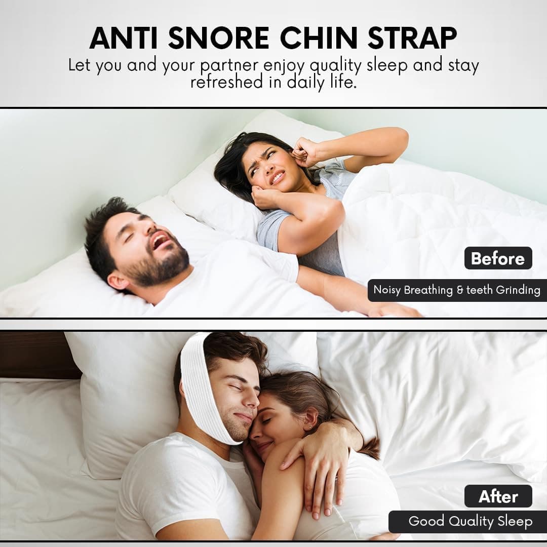 Bistras Super Deluxe White Chin Strap for Cpap Users - anti Dry Mouth- anti Snor 4