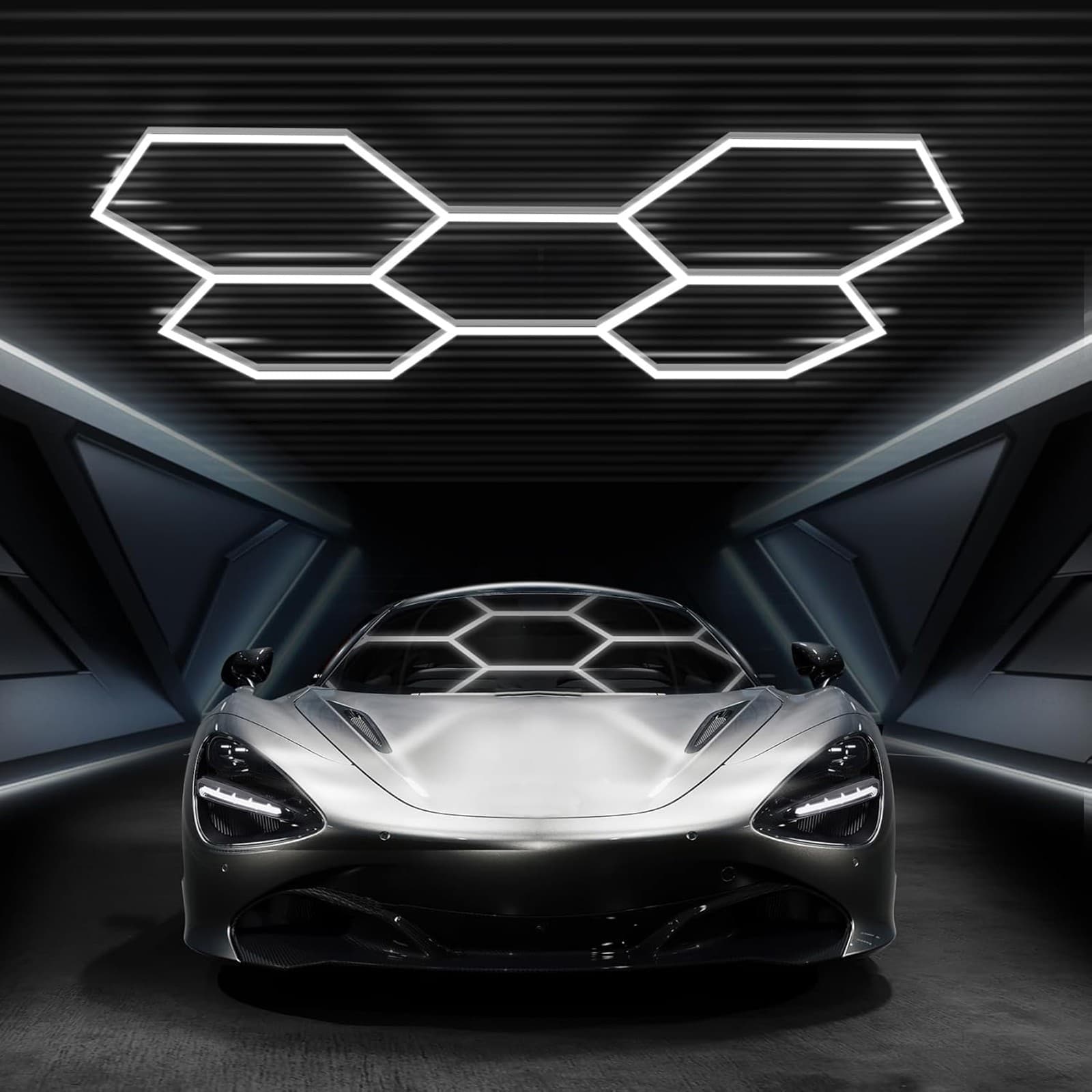 Hexagon Garage Lights LED Honeycomb Light High Brightness LED Light for Garage 2
