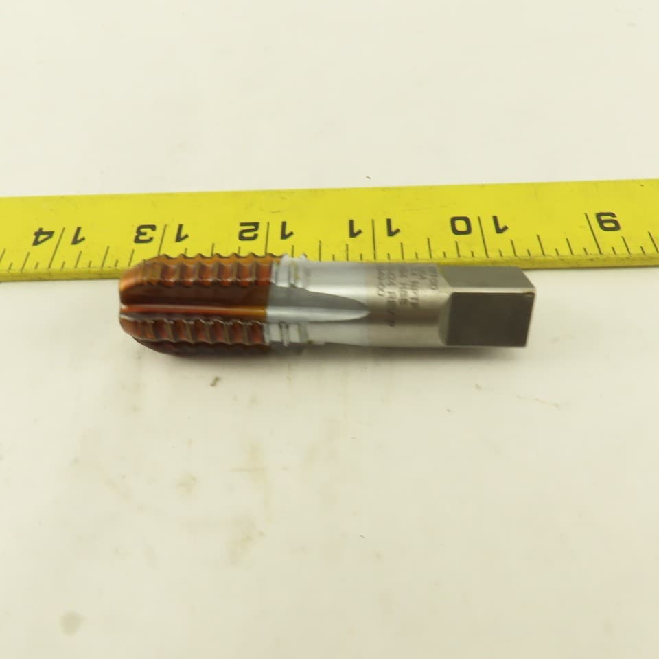 Netco 1/2-14 NPTF Bottoming Hand Pipe Tap Internal 5 Flute Straight 5