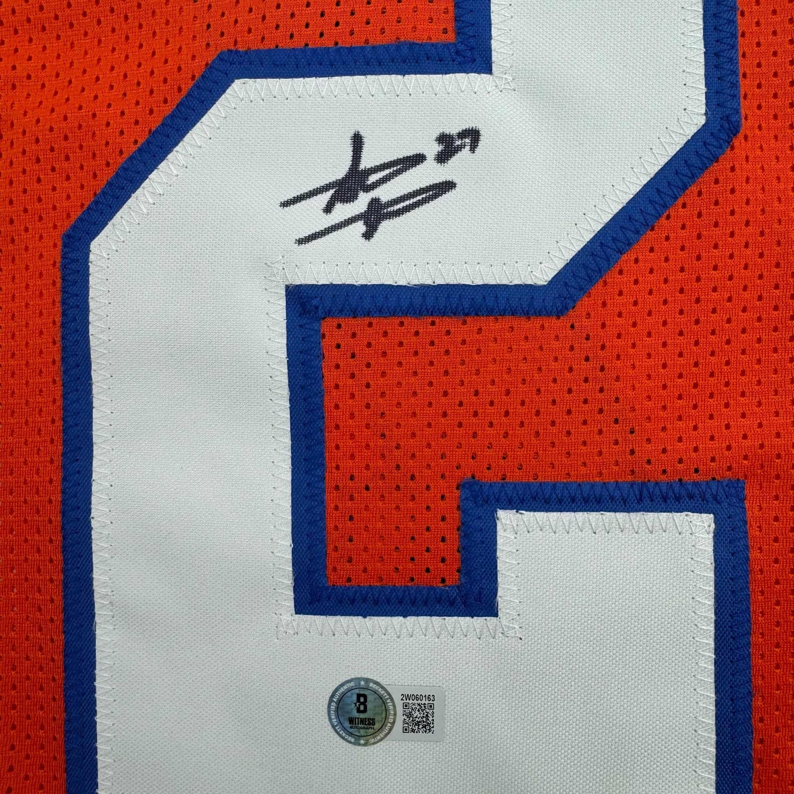 Autographed/Signed Steve Atwater Denver Retro Orange Jersey Beckett BAS COA 3