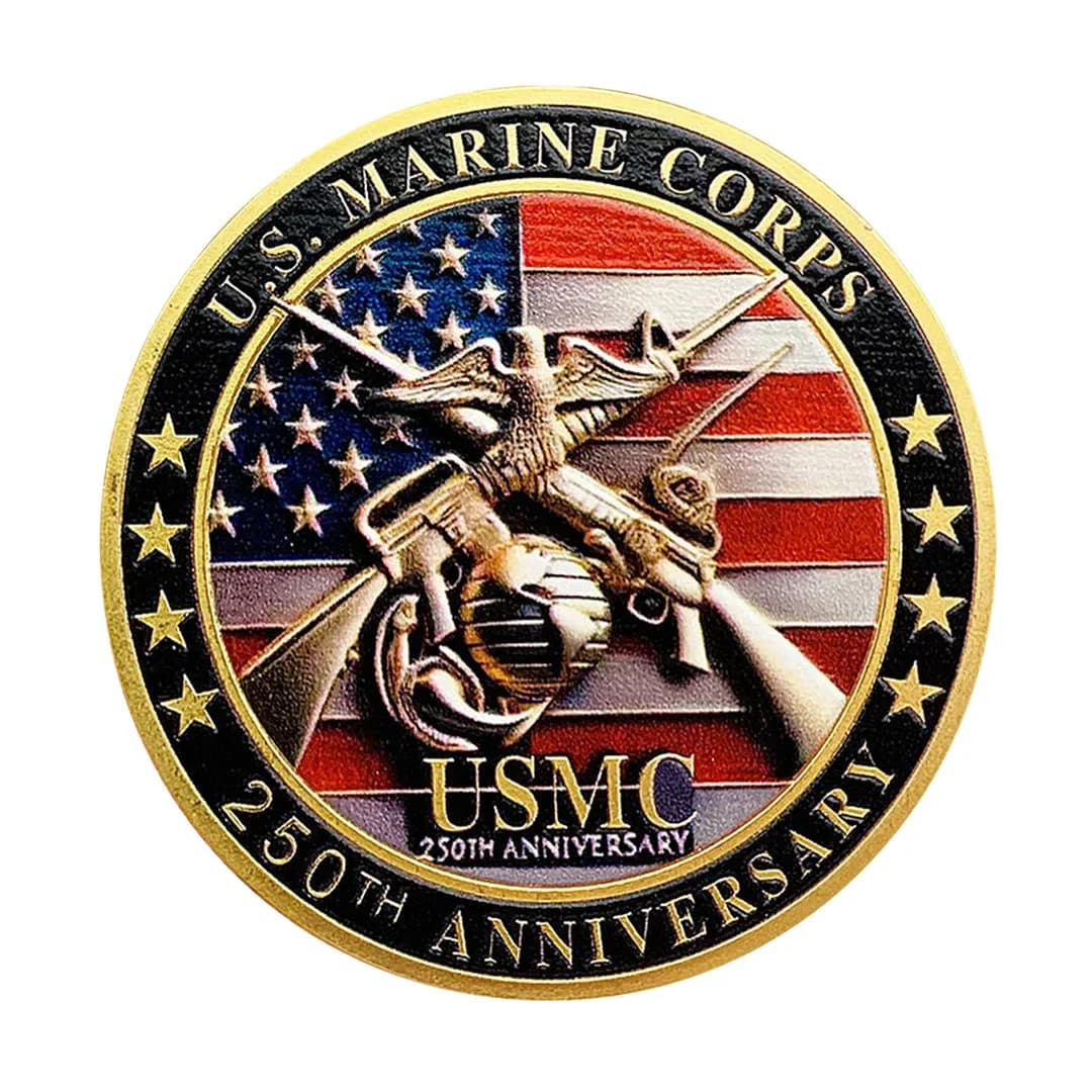 US Marine Corps 1775-2025 250th Anniversary Challenge Coin Military Veteran Gift 3