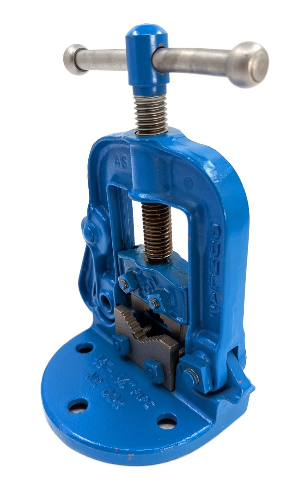 Refurbished Vintage Dunlap No. 00H Bench Mount Pipe Vise, 9” Tall, VG Cond. 3