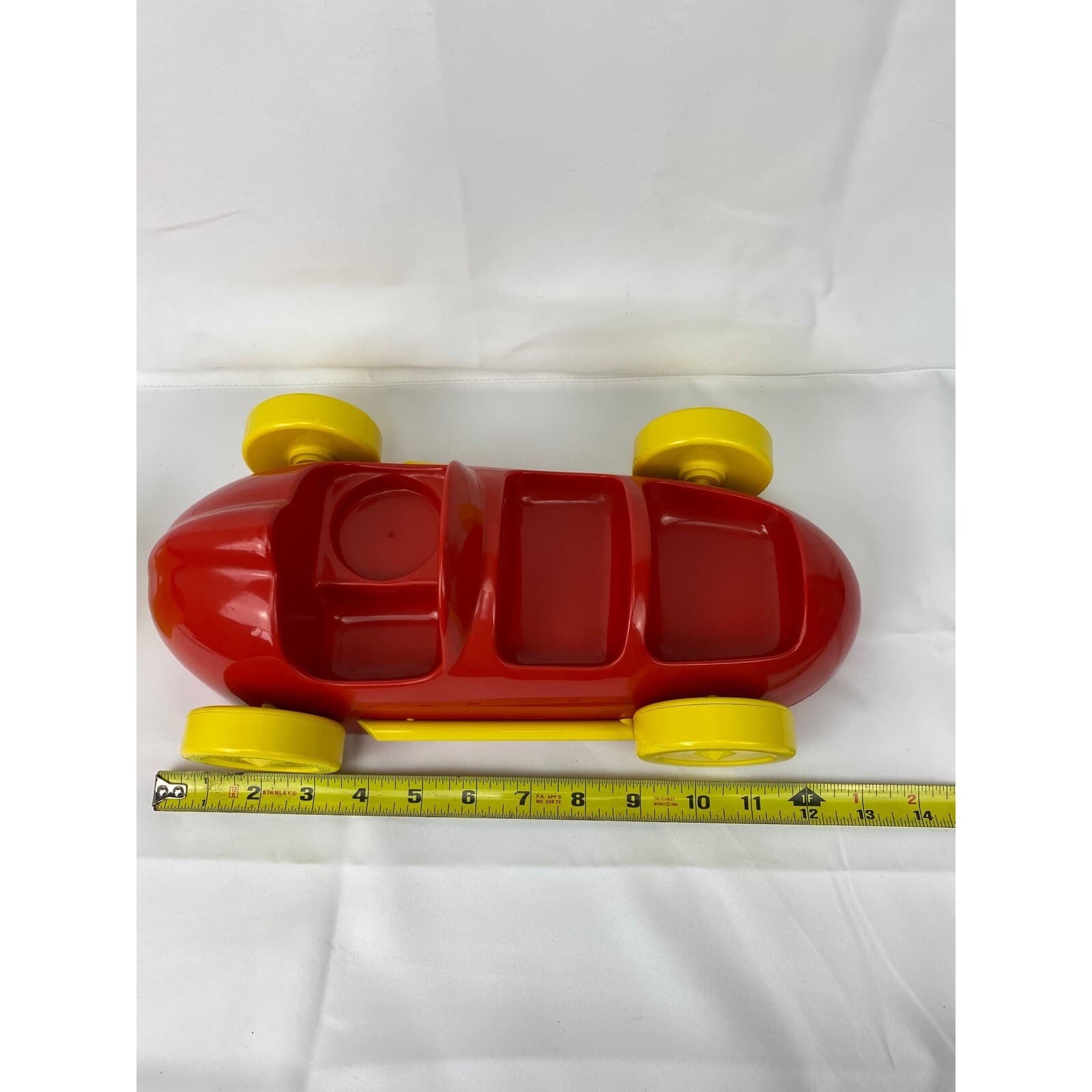 Rare Vtg Li'l Racer Red Car Feeding Set Starwares Kids Toddler Mealtime 1987 6
