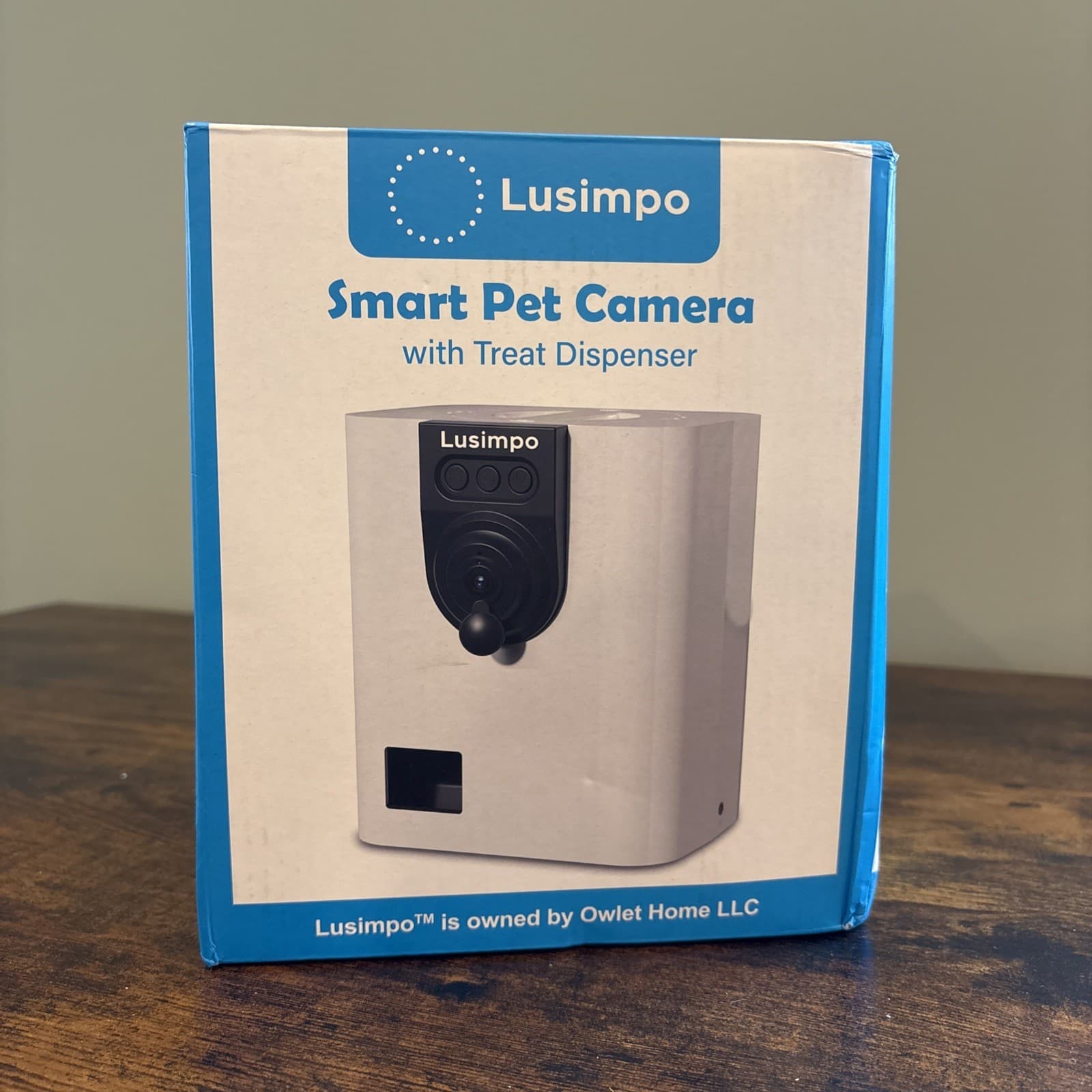 Smart Pet Monitor Treat Dispenser HD 1080P Night Vision App Control