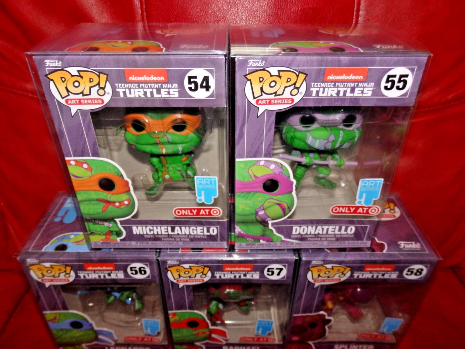 Teenage Mutant Ninja Turtles Funko Pop Art Series Complete Set of 5 TMNT 3