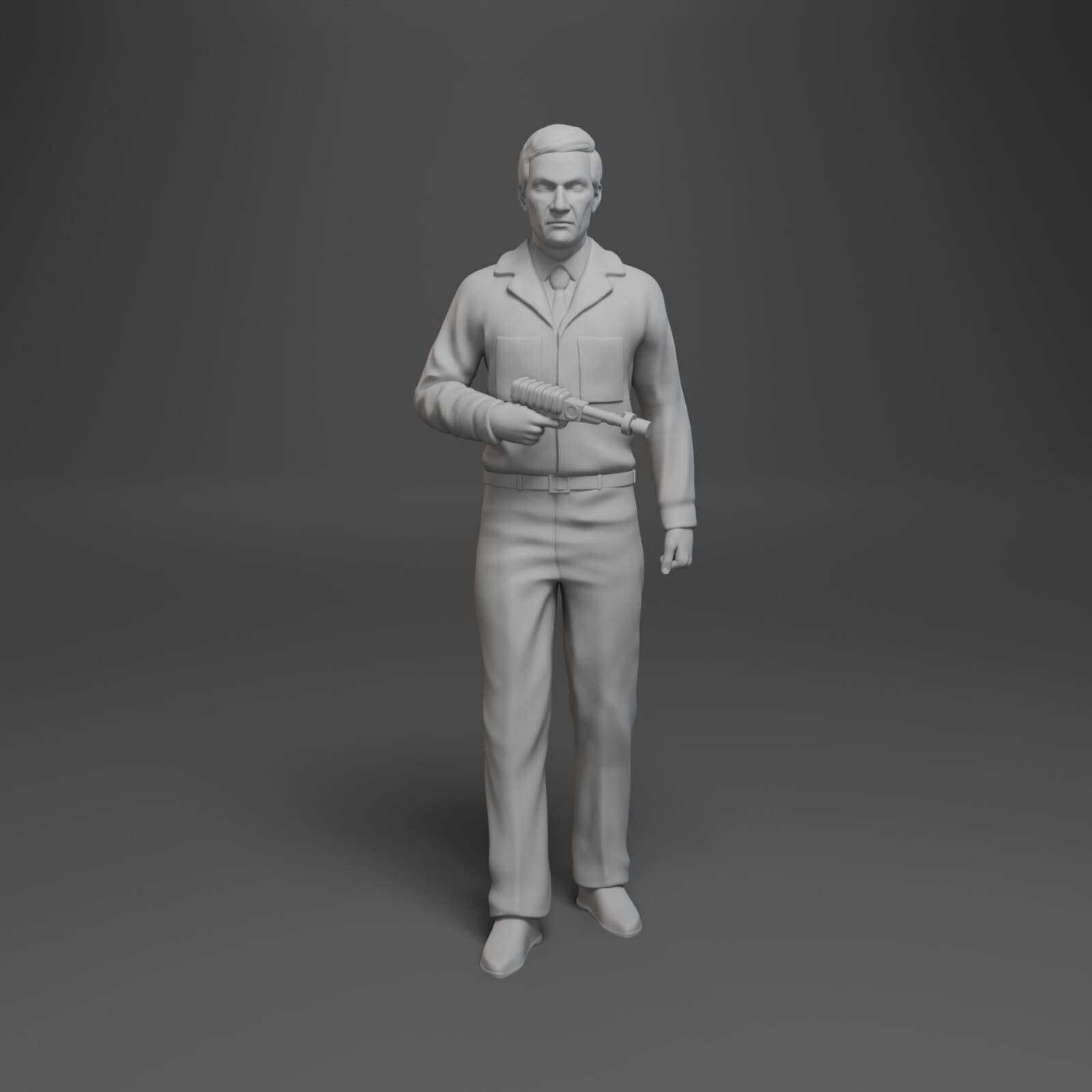 Lost In Space - Dr Smith Military Outfit with Laser Gun - 1:24 3D Printed