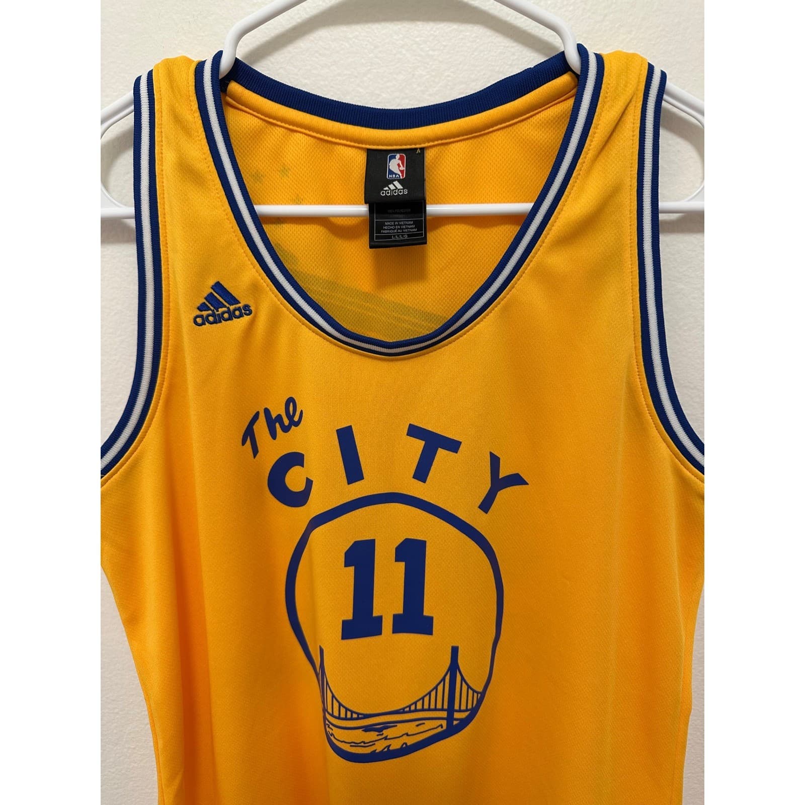 Golden State Warriors Thompson #11 The City Adidas NBA Jersey Womens 3