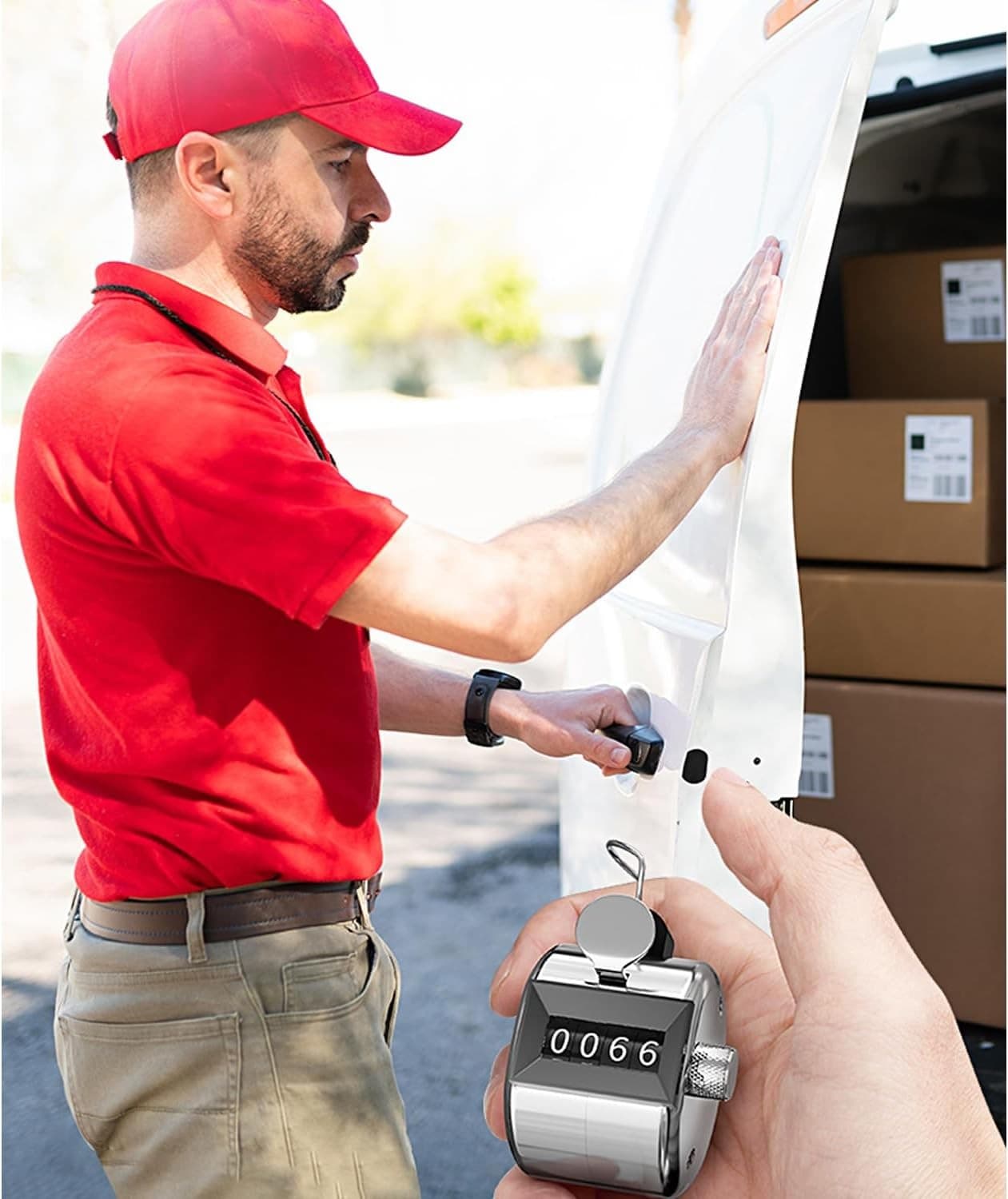 Metal Tally Counter Clicker Handheld Pitch Counter, Manual 2PC  6