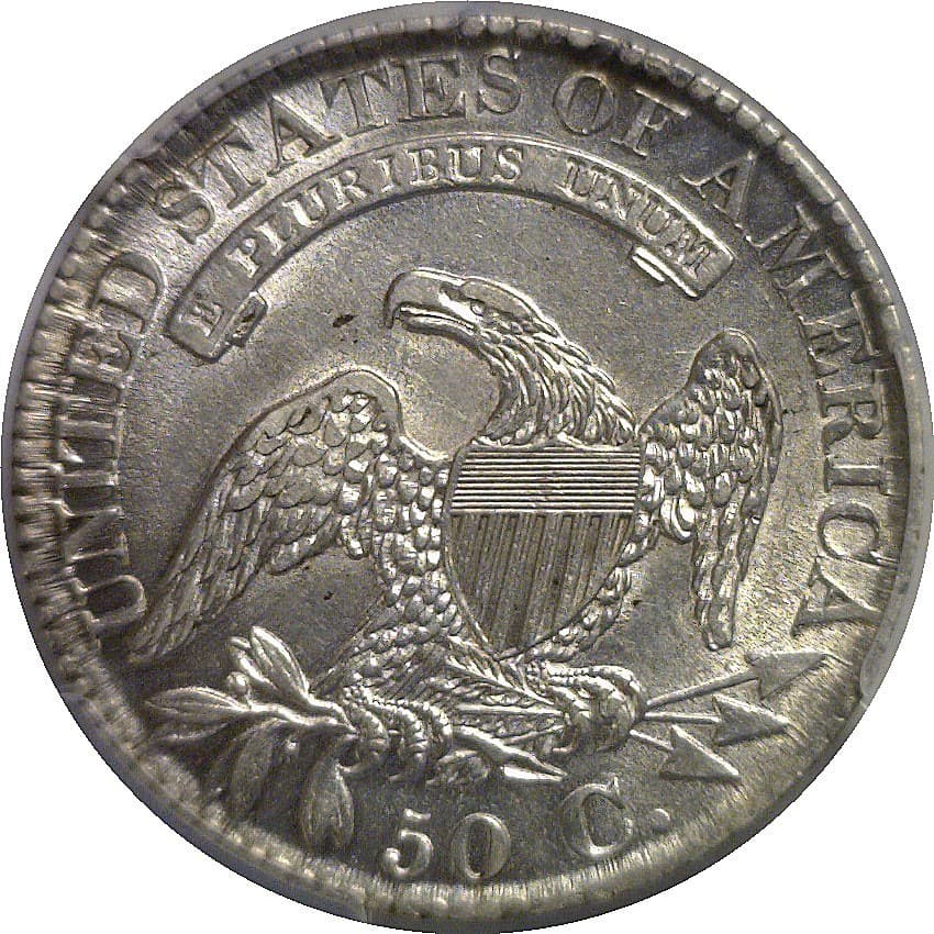 1827 Bust Half Dollar   PCGS AU-55 3