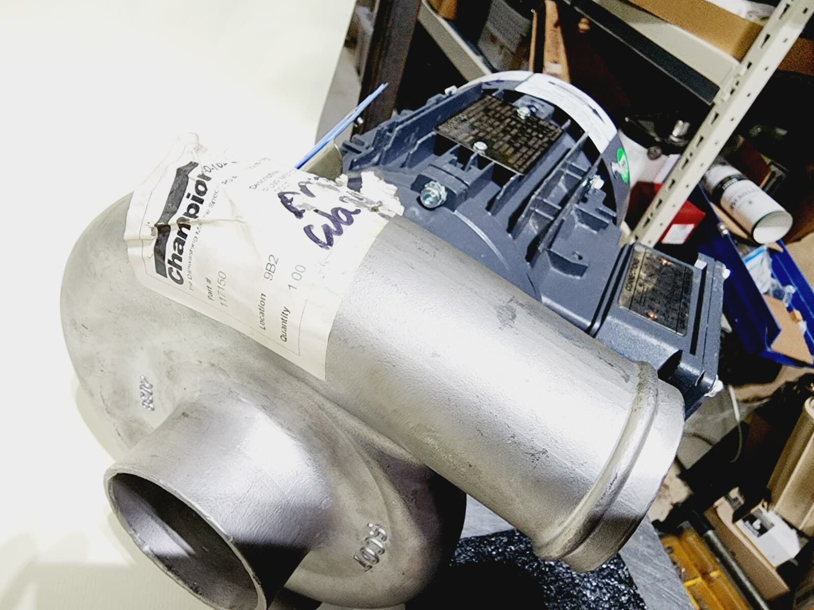 Champion 117150 Techtop GR3-AL-TF-80B34Z-2-B-D-1-F2 Motor/ Pump Assembly 6