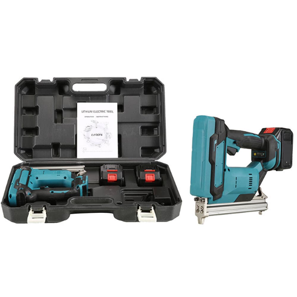 Portable Brushless Cordless Brad Nailer Straight Finish Nail Gun w/ 2 Battery. 6
