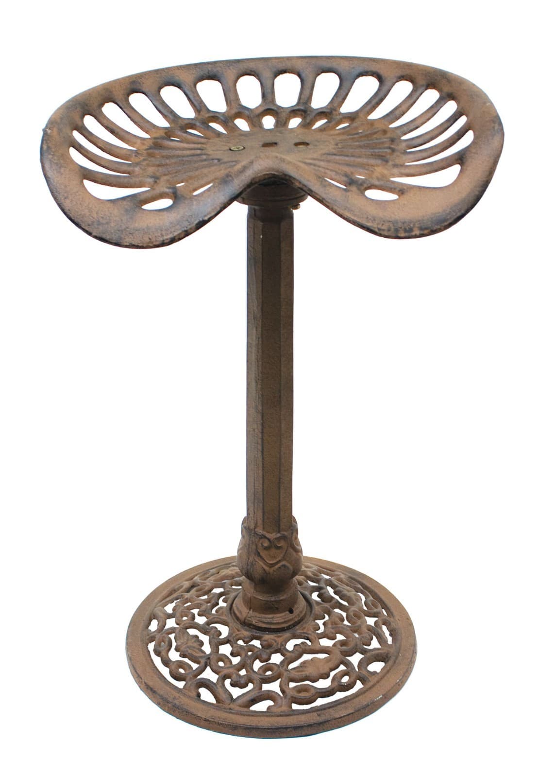 Cast Iron metal Full Size Tractor w/ Swivel Seat/Chair/Stool Garden/Patio Decor 