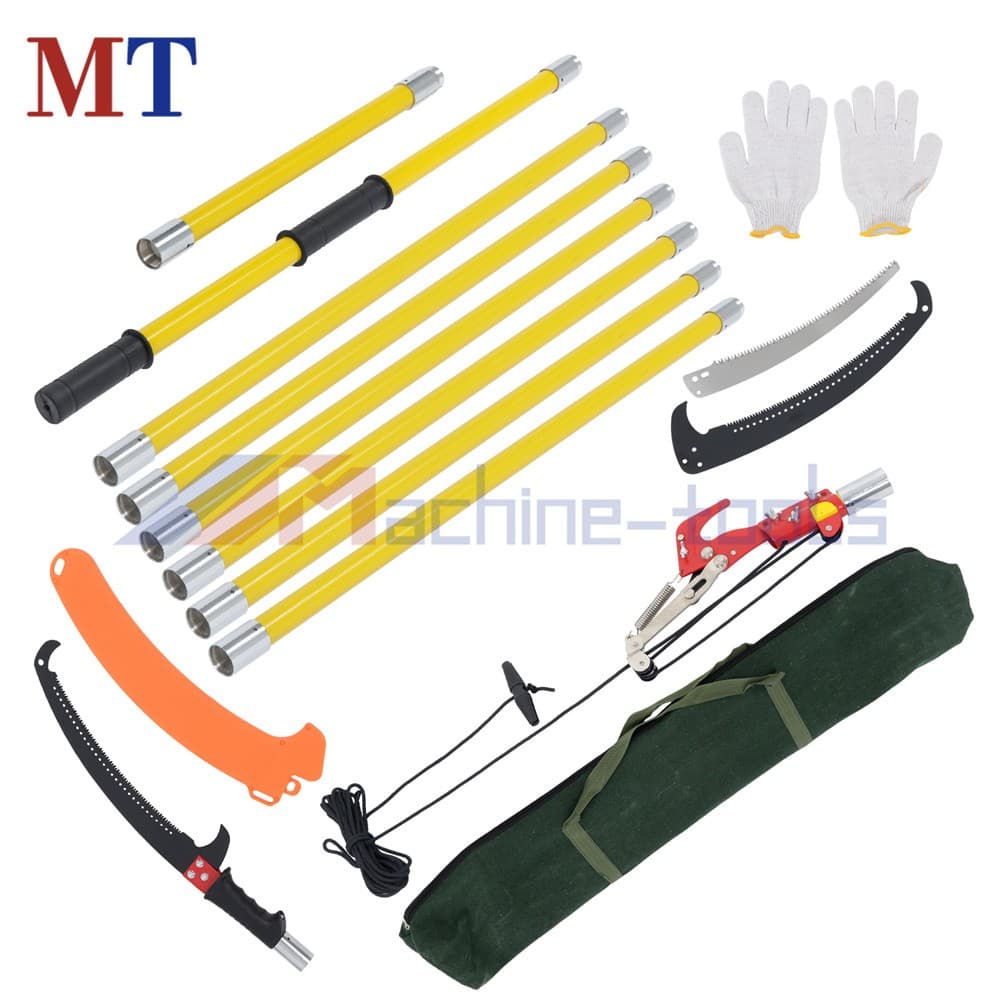 27 Feet Extendable Tree Pruner With Sharp Steel Blade & Scissors With 8 Section 6