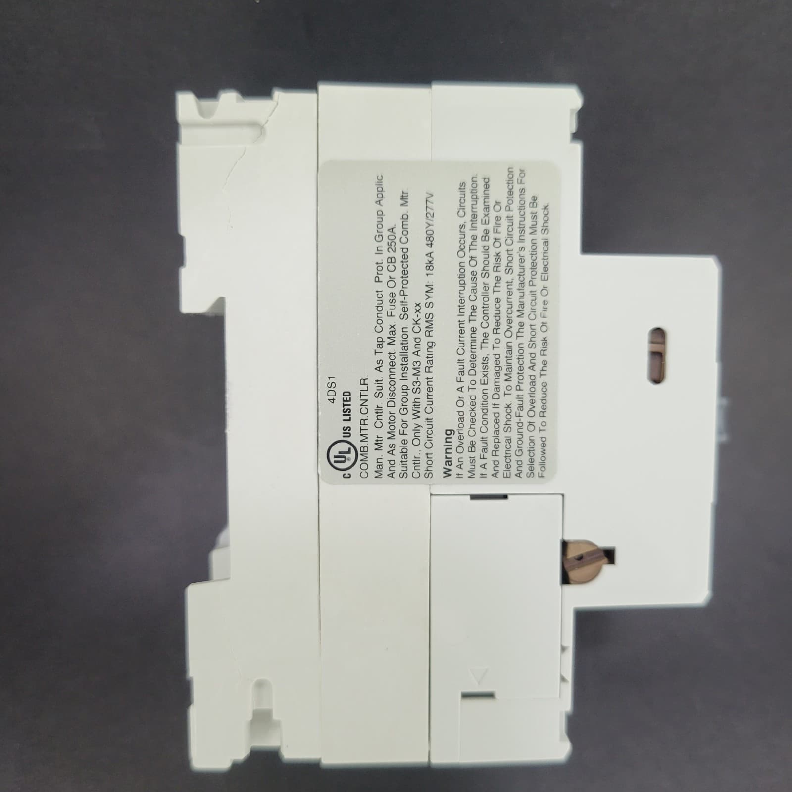 ABB 2.5 - 4.0 AMP Manual Motor Starter 690 VAC MS325 5