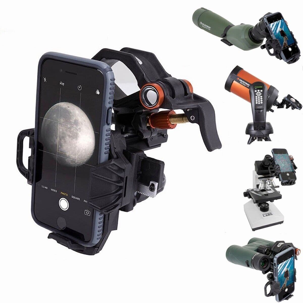 Celestron NexYZ 3-Axis Phone Adapter - for Binoculars, Microscopes & Scopes
