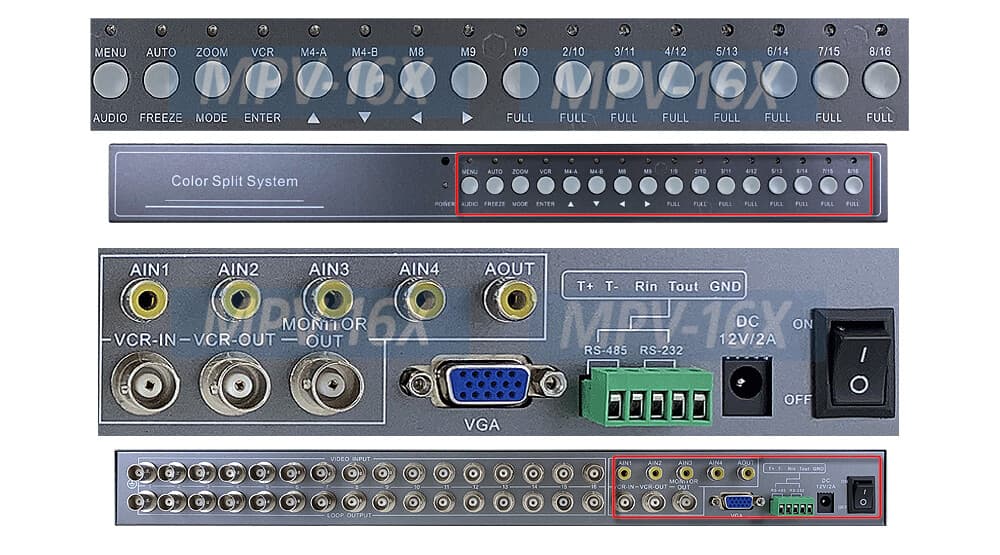16-Channel Split-Screen Picture-In-Picture Video Processor With Audio Inputs  3