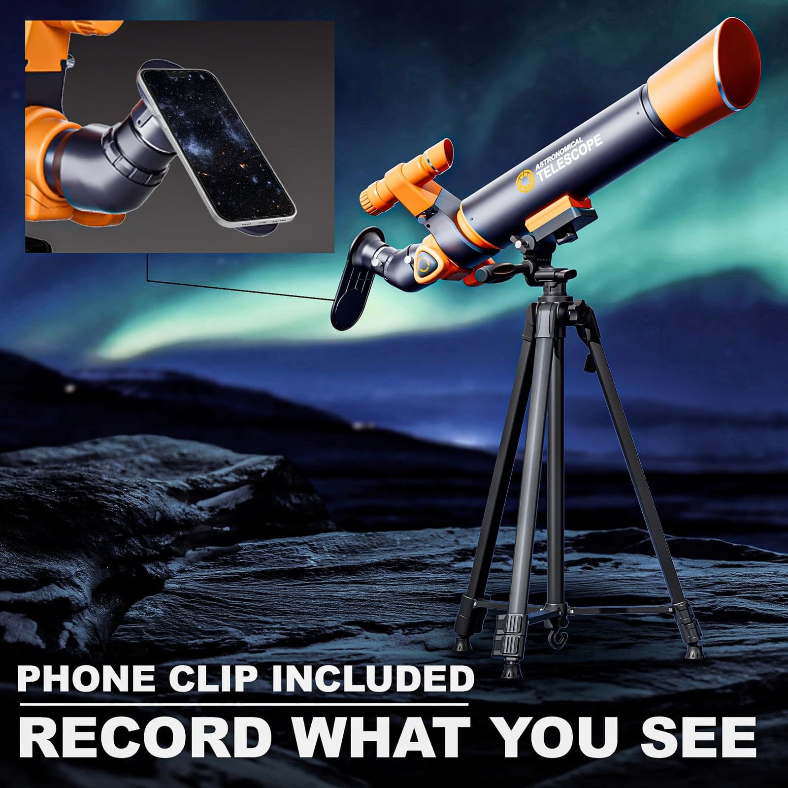 Telescope, Telescope for Adults High Powered Professional, 70mm Aperture 500m... 6