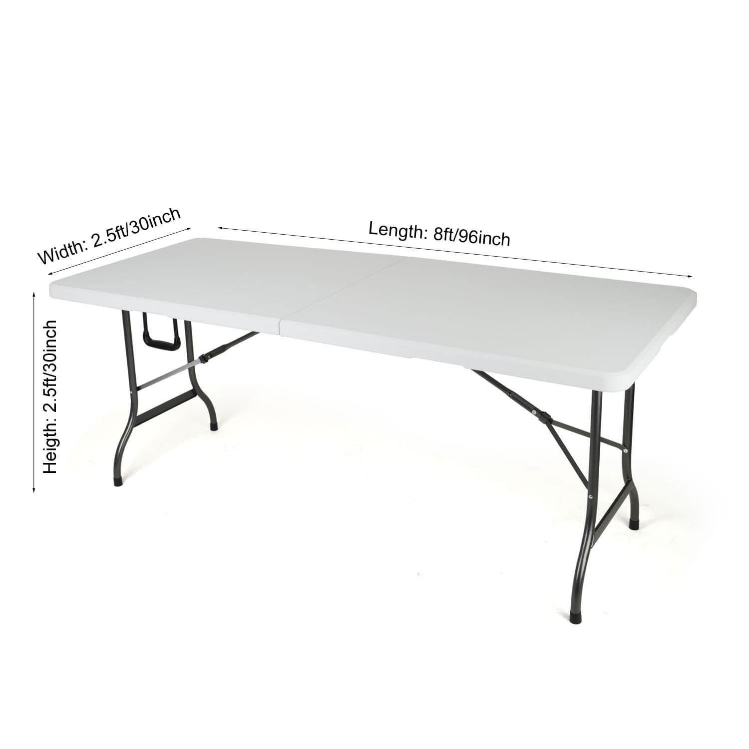 8' ft Fitted Polyester Tablecloth Table Cover Wedding Banquet Party Burgundy 2