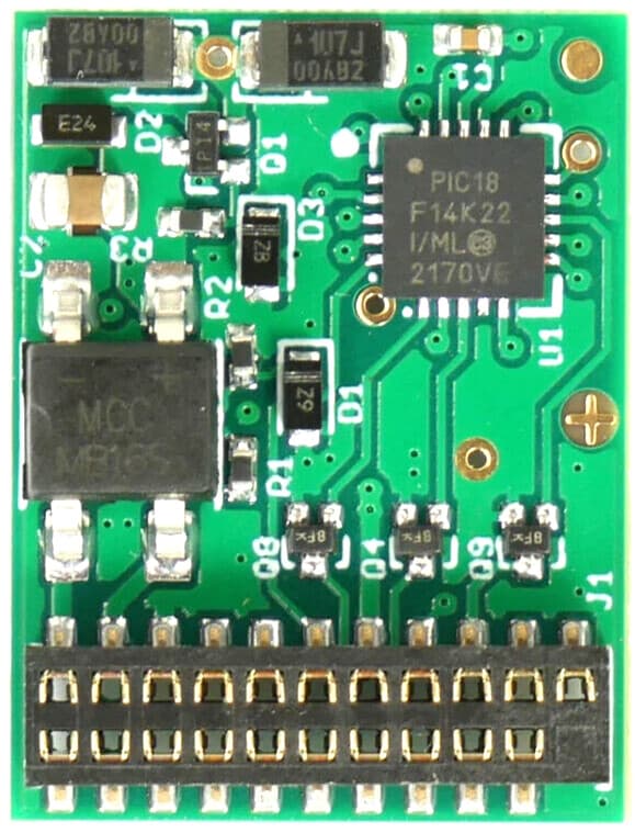 TCS ~ New 2025 ~ 21 Pin DCC Motor Decoder ~ 8 Function ~ EU821 MTC ~ 1674