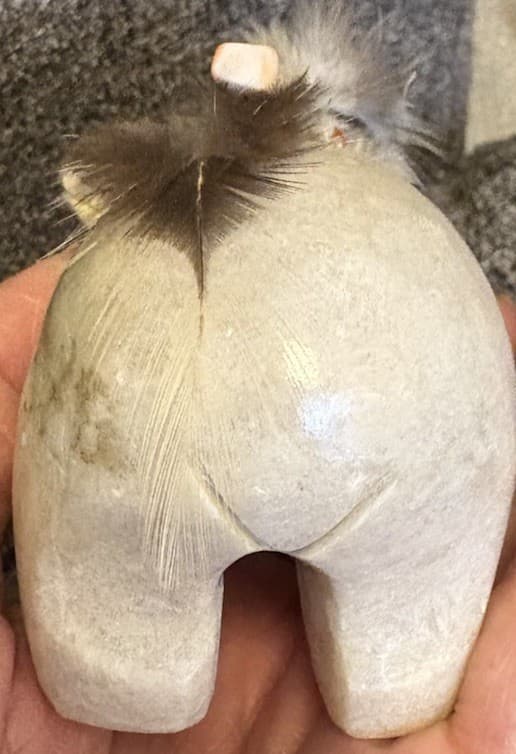 Native American 1970’s Zuni Carved Stone Bear Fetish 5 1/4 5