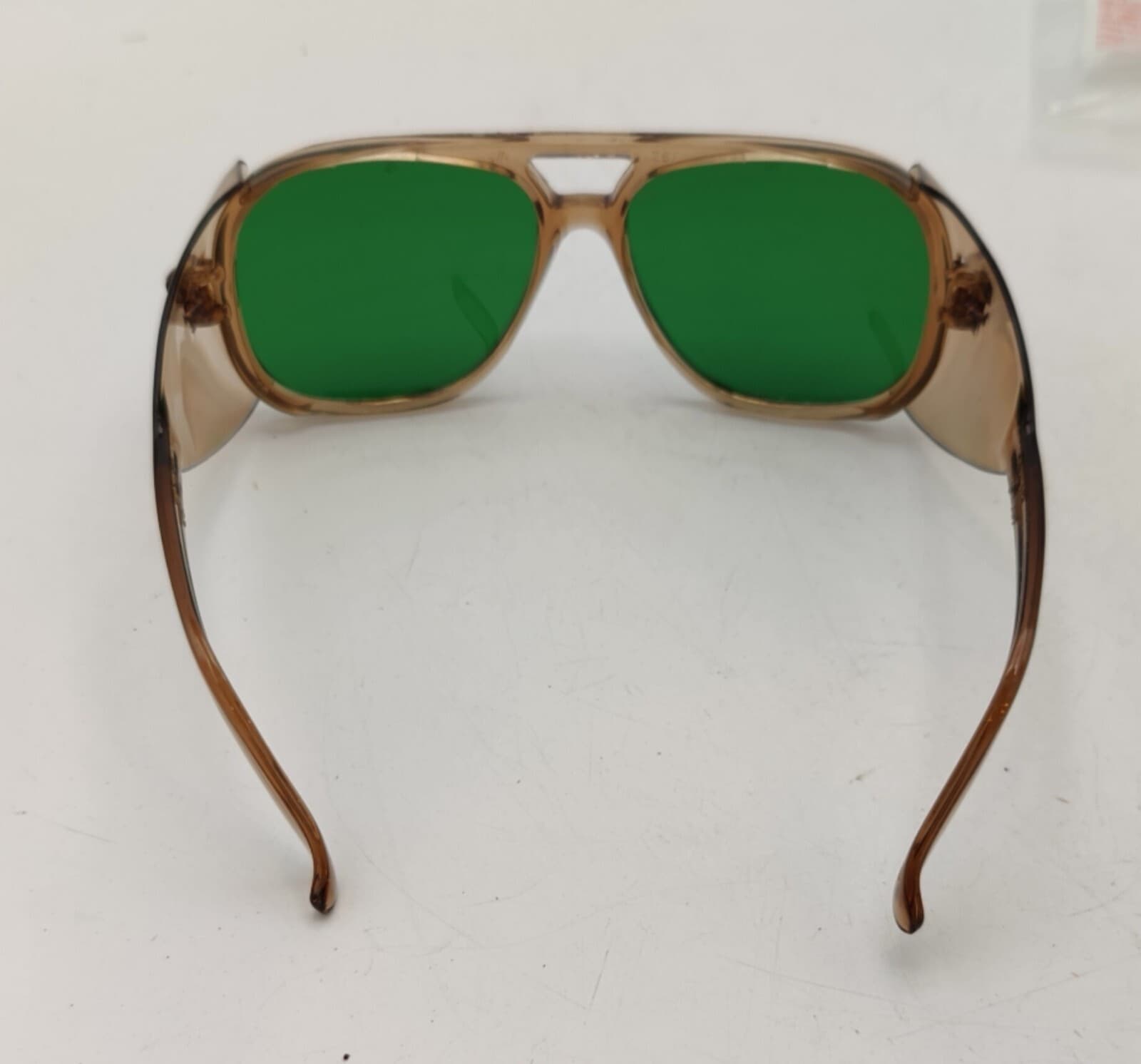 Vintage New Old Stock ADEN Safety Glasses w/ Side Shields Green Lens Very Cool! 4