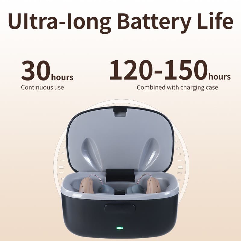 OTC Rechargeable Bluetooth Hearing Aids For Seniors With APP Control Streaming 4