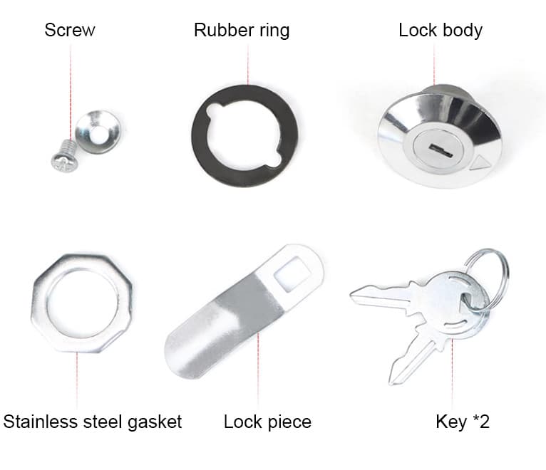 MS401 Distribution Box Lock Switch Cabinet Lock Strength resistance Strong wear 2