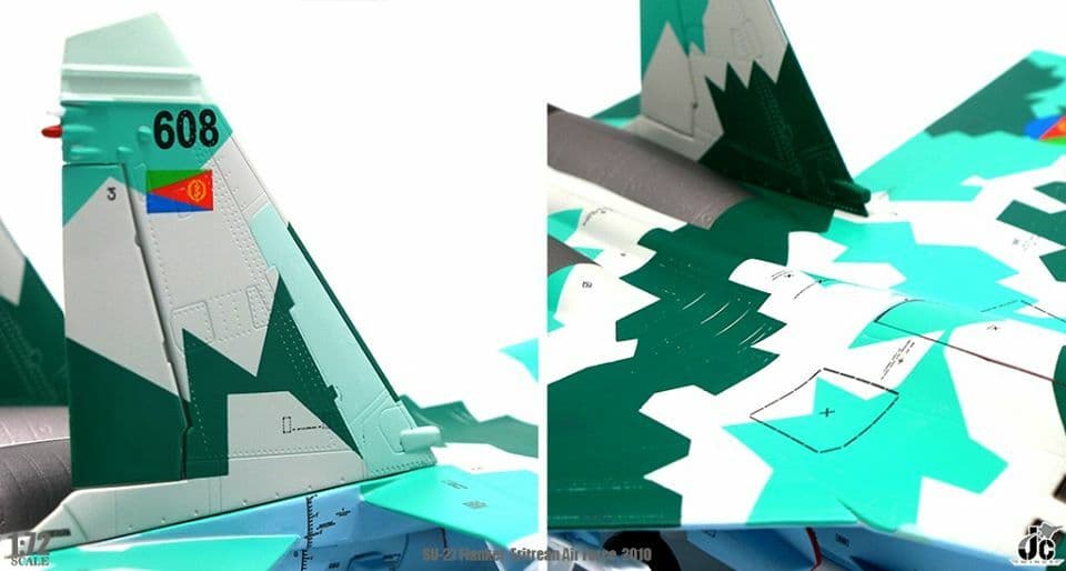 Su-27 Flanker Eritrean Air Force, 2010 Reg: 608 Scale 1/72 JCW-72-SU27-007 3