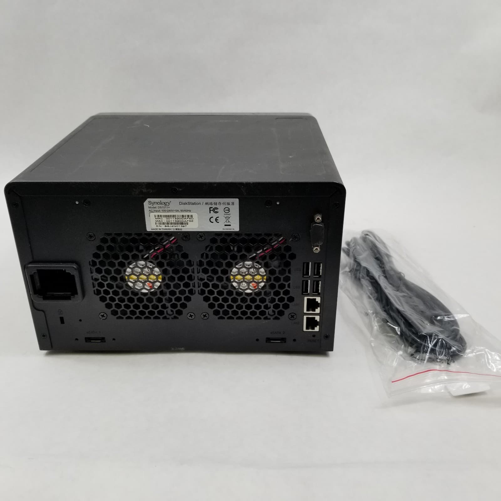 Synology 5-Bay DiskStation DS1511+ Network Attached Storage - NO DRIVES 5