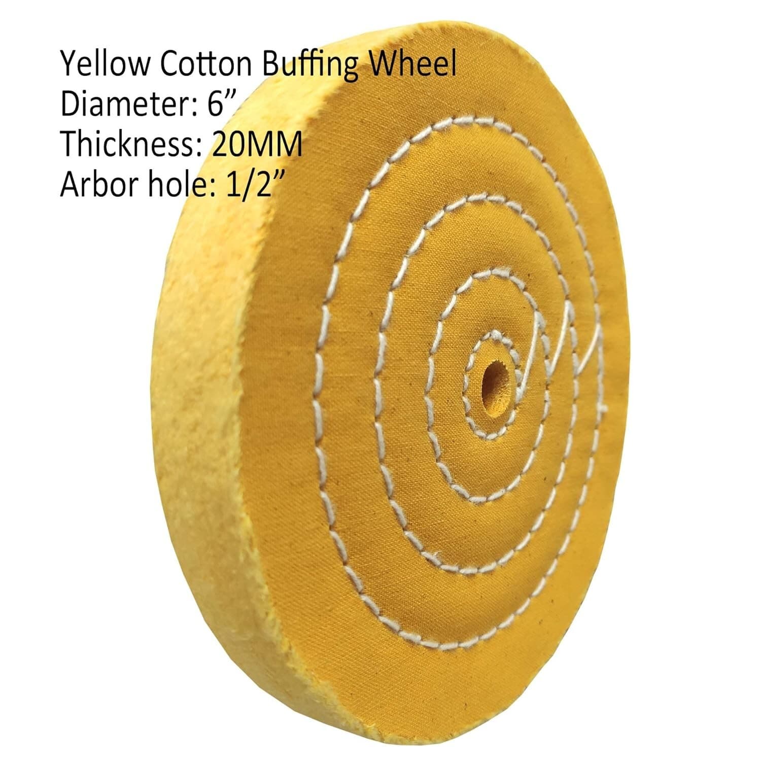 Rueda pulidora de 6" con kit de compuesto para pulir joyas y metales blandos NEW 2