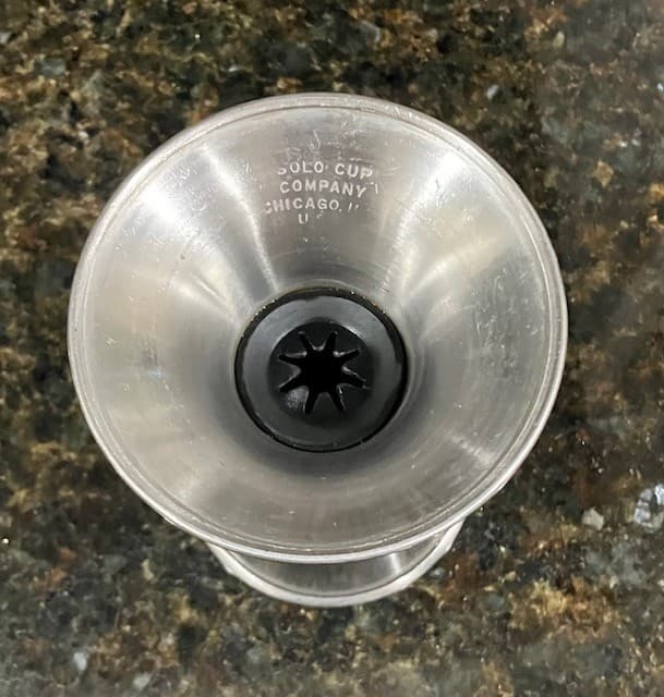 VTG 7 Classic Stainless Steel Ice Cream Sundae Paper Holder Solo MFG Chicago 5