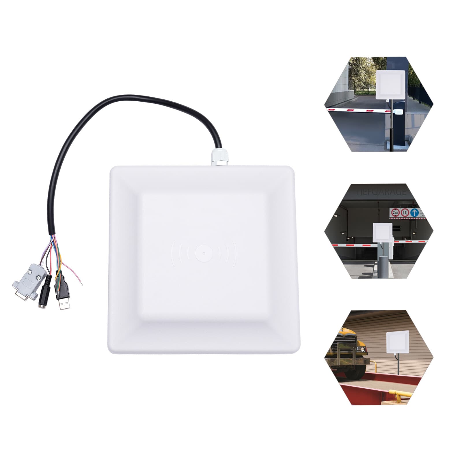 UHF RFID Long Range Card Reader for Parking Barrier Gate Access Control Kit NEW 4