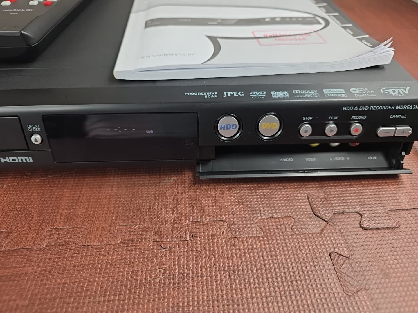 Magnavox MDR513H/F7  320GB HDD & DVD Recorder With Remote Tested Working 4