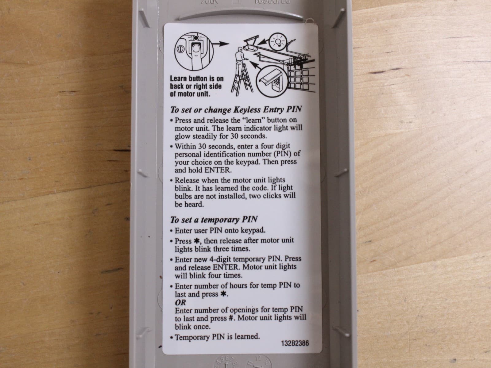 Chamberlain Wireless Keypad Model 940ESTD Exterior Wall Mounted 3