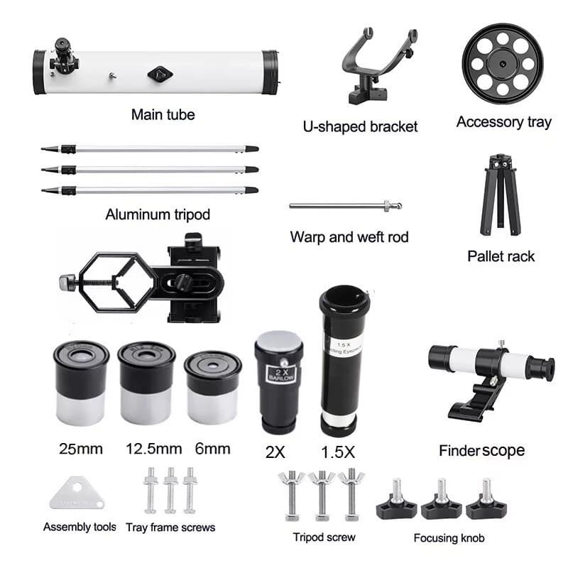 New 76700  Newton Reflector Astronomical telescope Look Moon & Planets 5