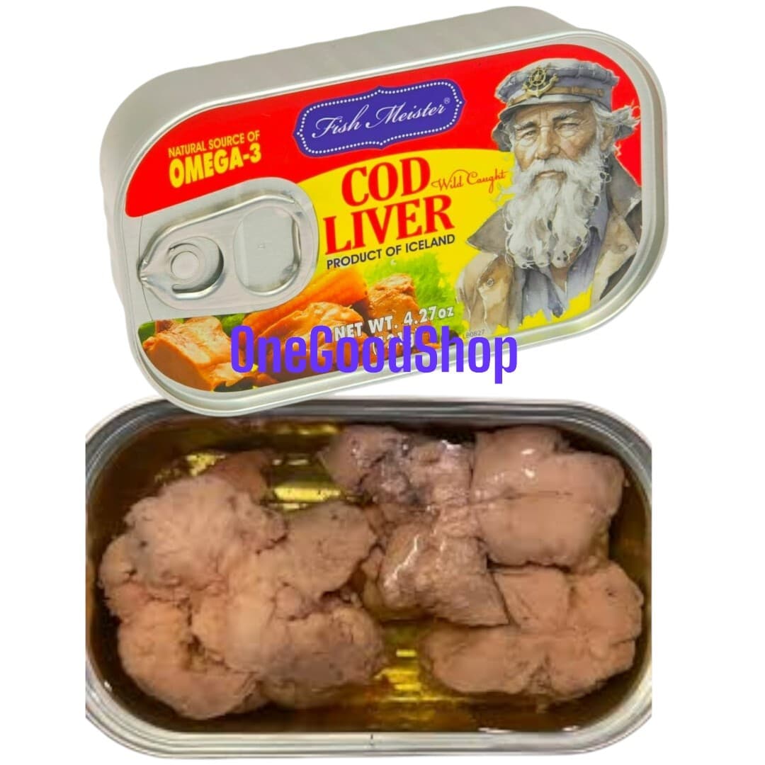Fish Meister COD LIVER Canned in Oil - Wild Caught Cod Liver with Omega-3 Fatty 4