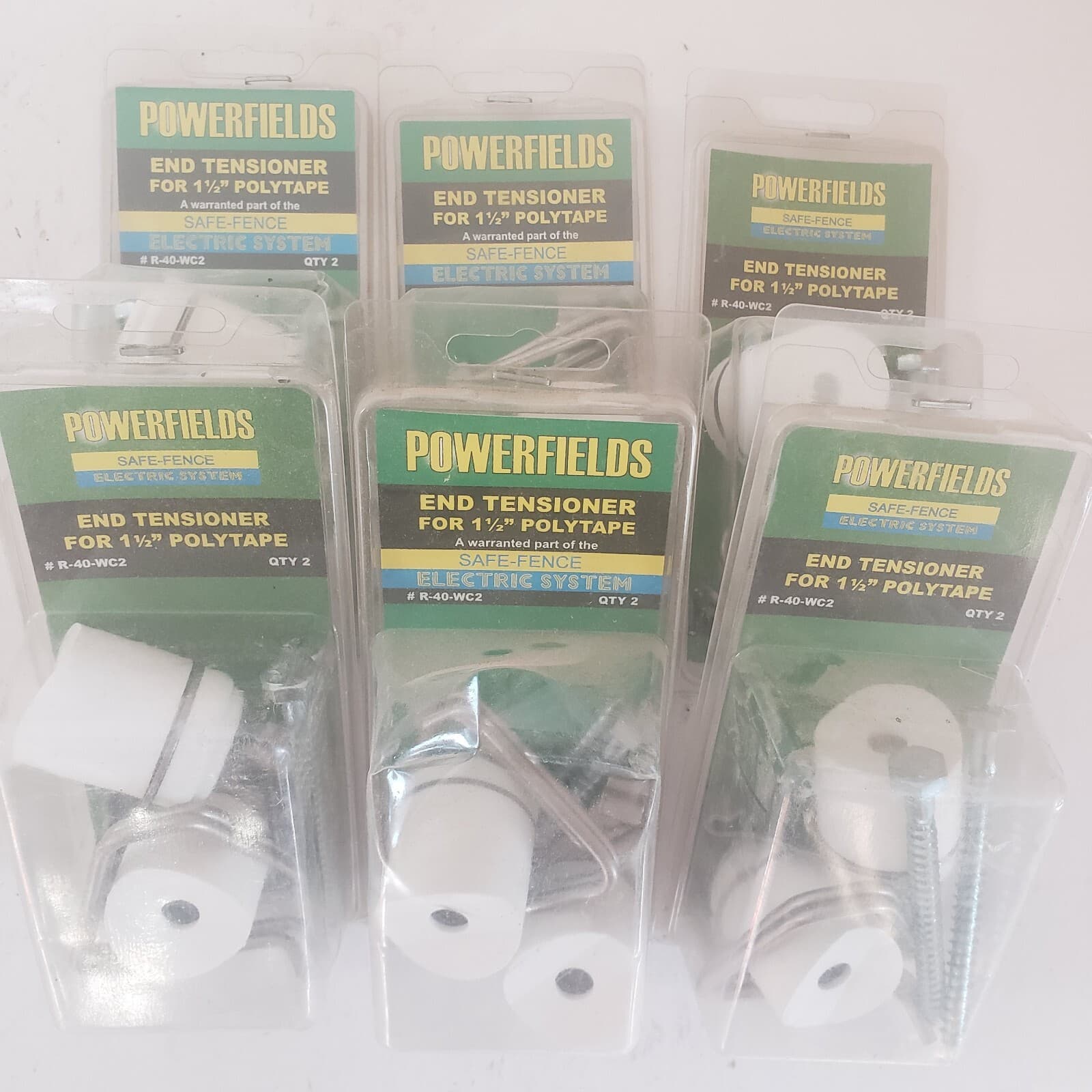 1 pack of 2 - POWERFIELDS R-40-WC2 1.5" POLY TAPE END TENSIONER. NEW in Package 3