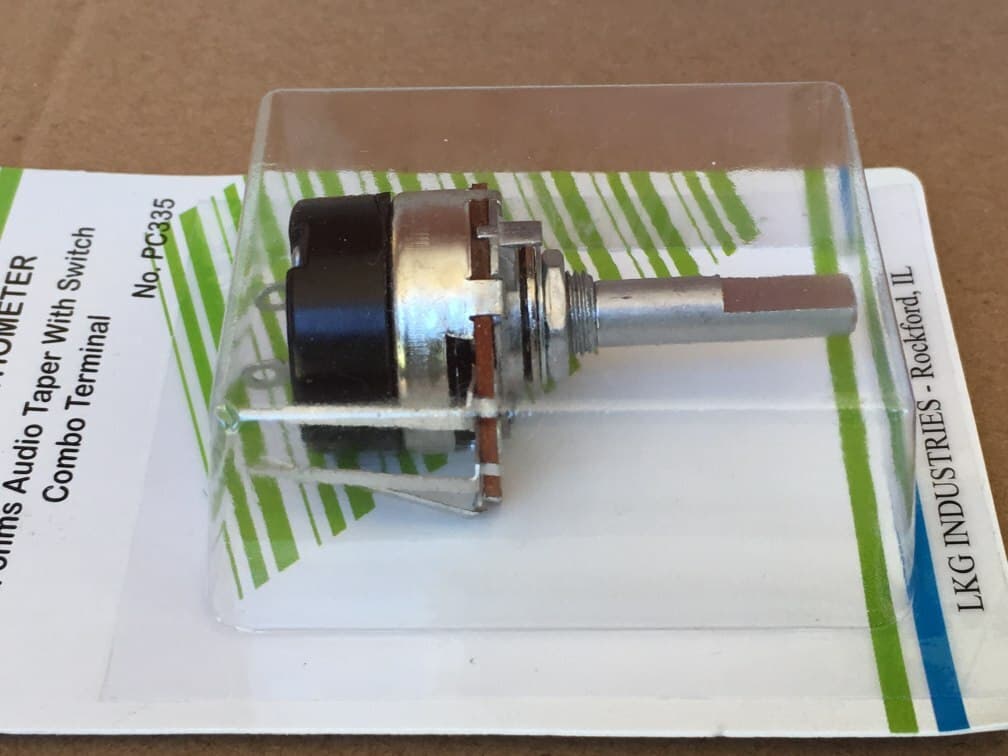 NEW Volume Control Audio Taper 500K Ohm 24mm Potentiometer With On-Off Switch 3