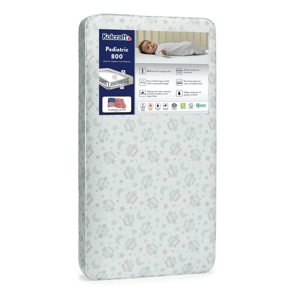 BABY CRIB MATTRESSES Extra Firm Baby Toddler Mattress, 80 Coil, Waterproof
