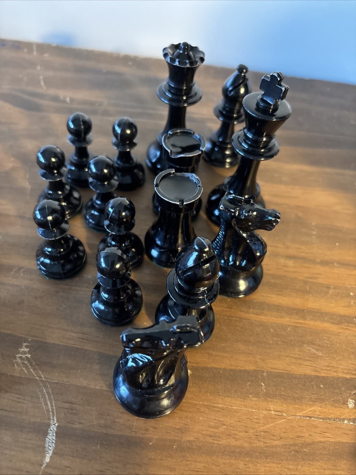 Vintage classic chess pieces plastic - complete No Board 4