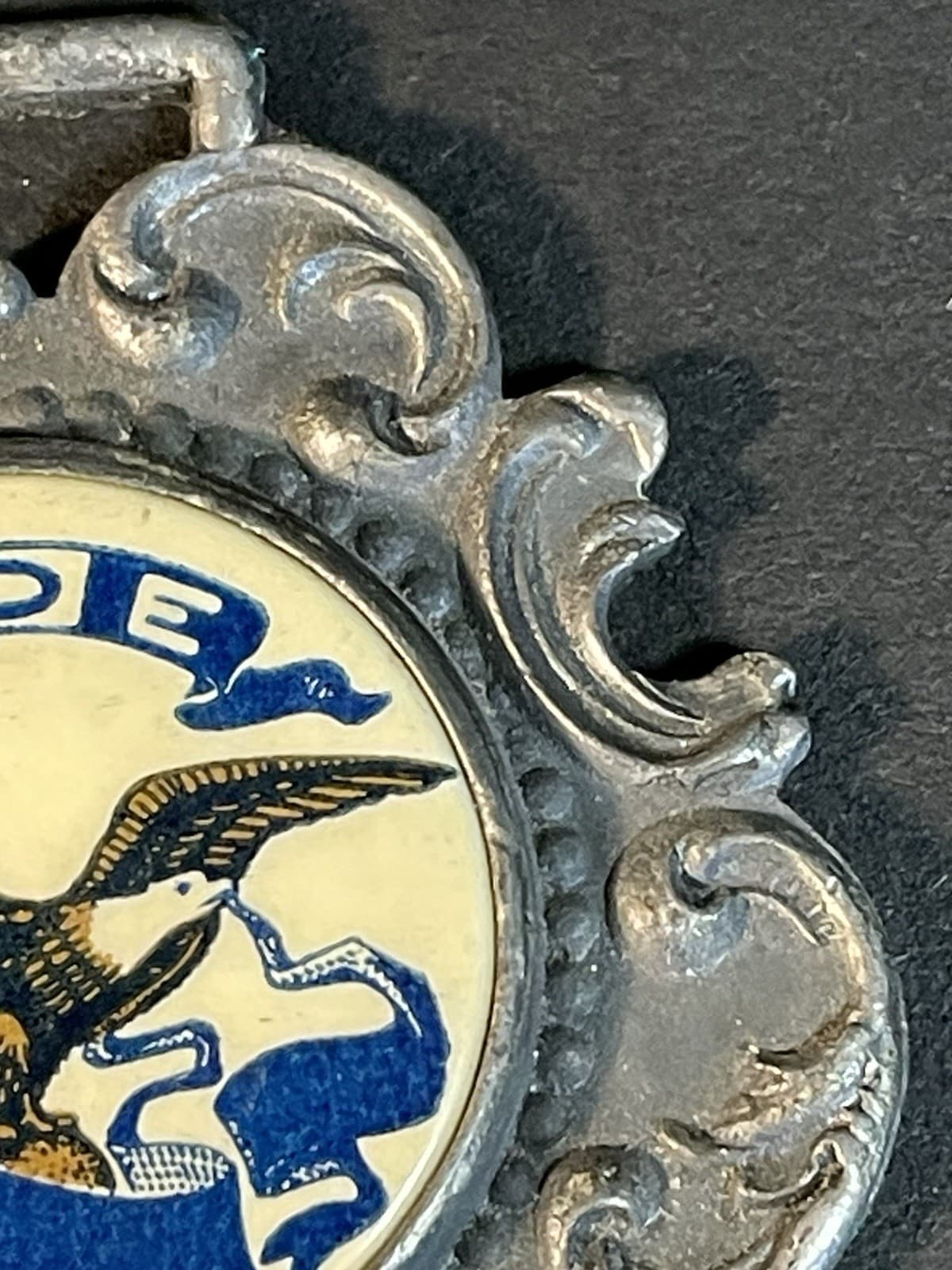 FOE Fraternal Order of Eagles Watch Fob Celluloid & Metal 6