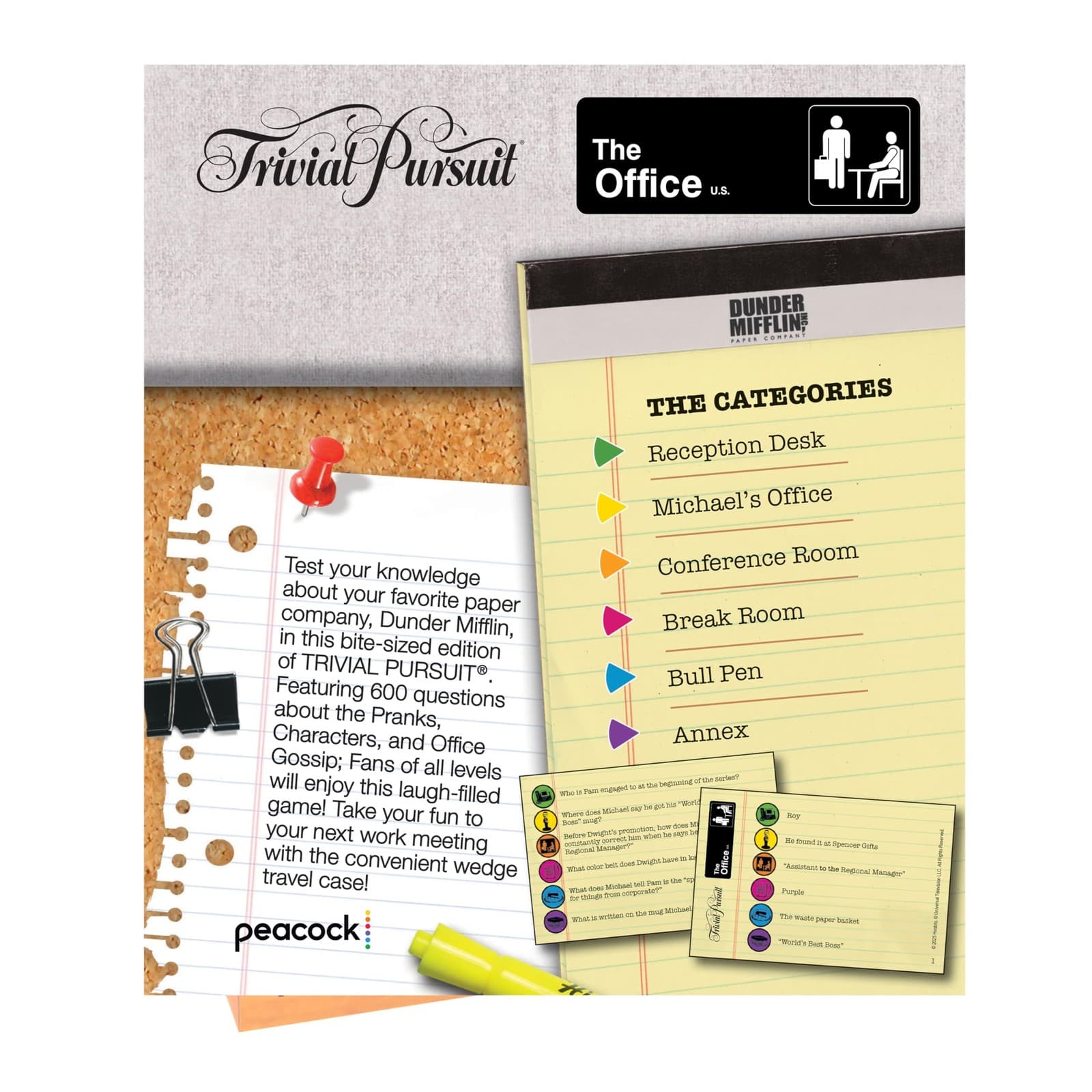 Trivial Pursuit: The Office, Quick Play Edition Trivia Game 4