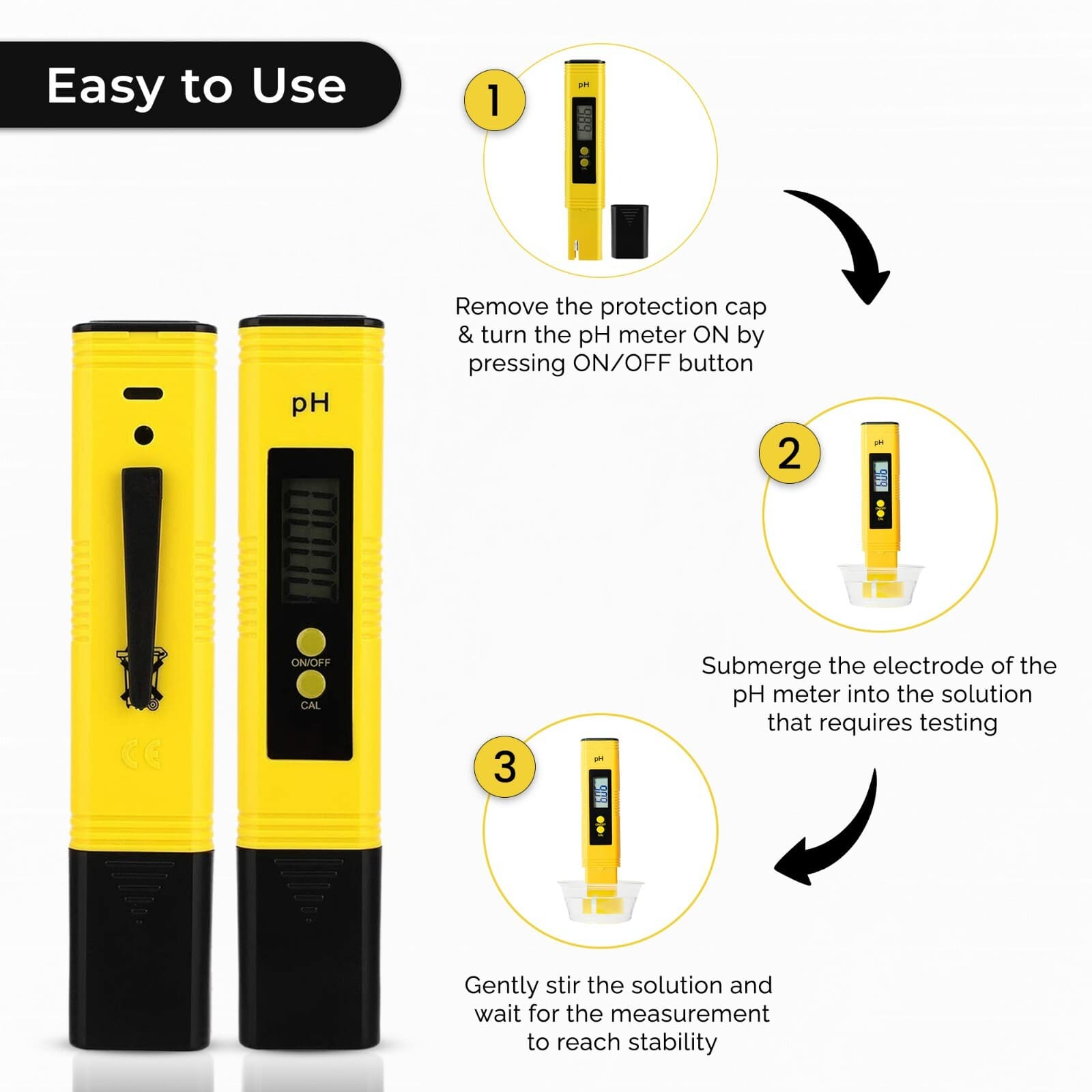 Digital Electric PH Meter LCD Tester Pocket Hydroponics Aquarium Water Test Pen 3