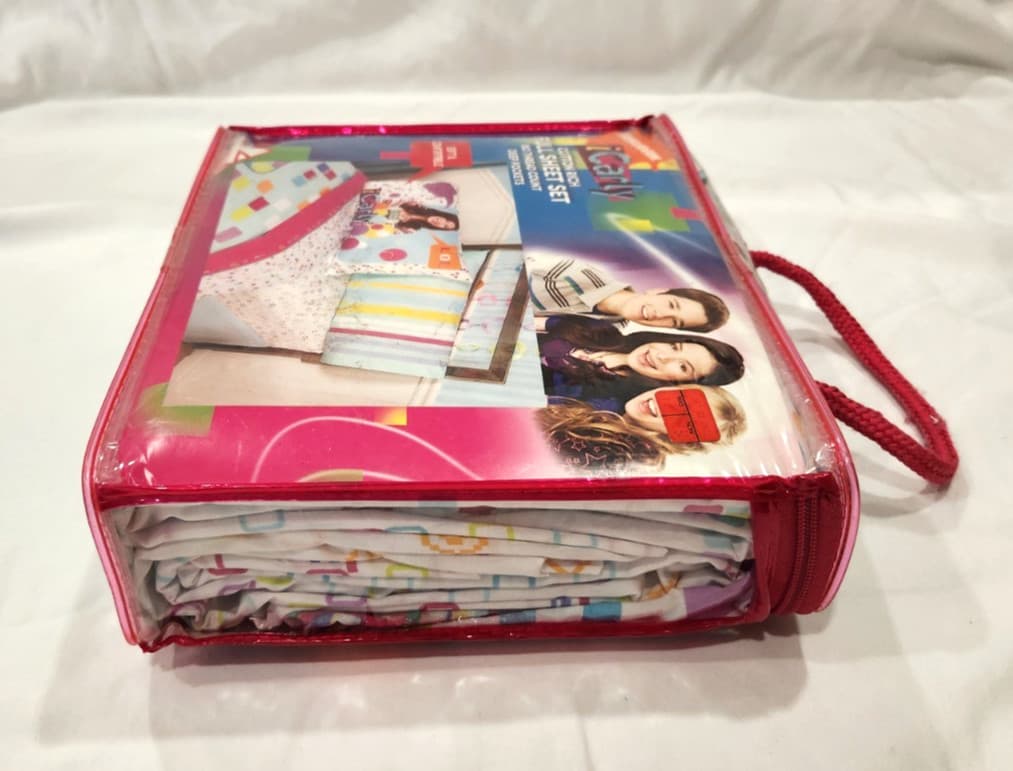 Nickelodeon iCarly Full Sheet Set NEW RARE 4 Piece Flat Fitted Pillowcases 2009 6