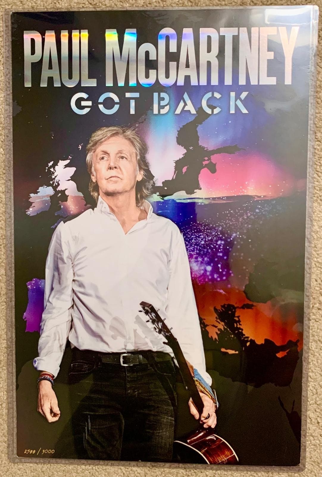 Paul McCartney Got Back Tour VIP Poster 3000 Madrid 2024 3